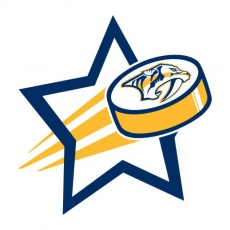 Nashville Predators Hockey Goal Star logo heat sticker