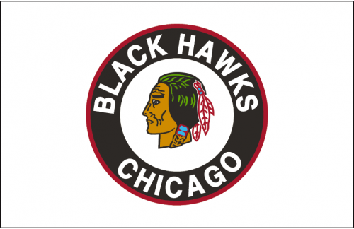 Chicago Blackhawks 1951 52-1954 55 Jersey Logo heat sticker