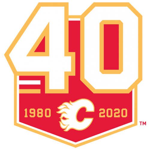 Calgary Flames 2019 20 Anniversary Logo heat sticker