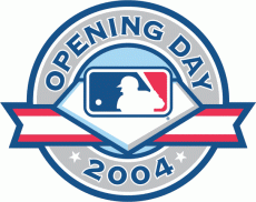 MLB Opening Day 2004 Logo heat sticker