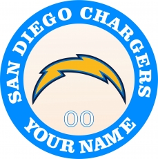 San Diego Chargers Customized Logo custom vinyl decal