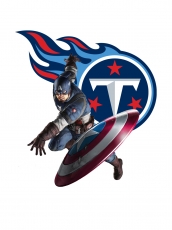 Tennessee Titans Captain America Logo heat sticker