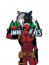 Minnesota Timberwolves Deadpool Logo custom vinyl decal