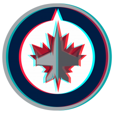 Phantom Winnipeg Jets logo heat sticker
