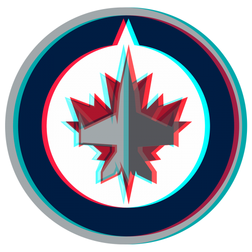 Phantom Winnipeg Jets logo custom vinyl decal