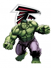 Atlanta Falcons Hulk Logo heat sticker
