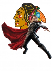 Chicago Blackhawks Thor Logo heat sticker
