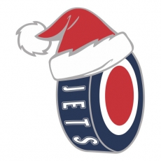 Winnipeg Jets Hockey ball Christmas hat logo custom vinyl decal