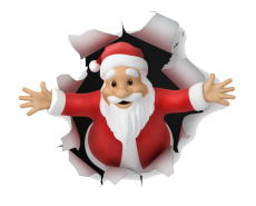 Santa Claus Logo 15 heat sticker