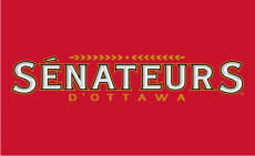 Ottawa Senators 2007 08-Pres Wordmark Logo 06 heat sticker