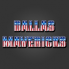 Dallas Mavericks American Captain Logo heat sticker