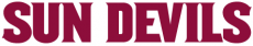 Arizona State Sun Devils 2011-Pres Wordmark Logo 12 custom vinyl decal