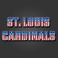 St. Louis Cardinals American Captain Logo heat sticker