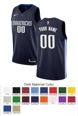 Dallas Mavericks Custom Letter and Number Kits for Statement Jersey Material Twill
