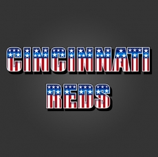 Cincinnati Reds American Captain Logo heat sticker