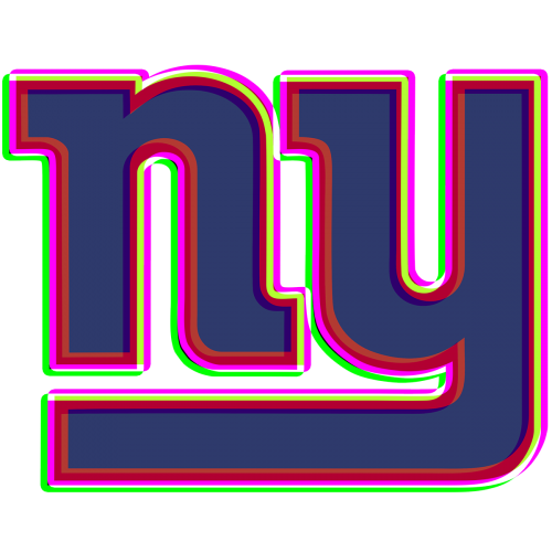 Phantom New York Giants logo heat sticker