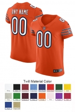Chicago Bears Custom Letter and Number Kits For Orange Jersey Material Twill