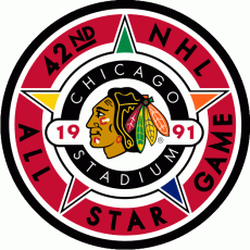 NHL All-Star Game 1990-1991 Logo heat sticker