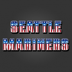 Seattle Mariners American Captain Logo heat sticker