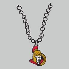 Ottawa Senators Necklace logo heat sticker