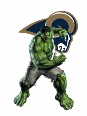 Los Angeles Rams Hulk Logo heat sticker