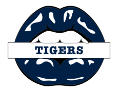 Detroit Tigers Lips Logo custom vinyl decal