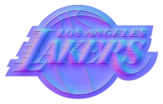 Los Angeles Lakers Colorful Embossed Logo heat sticker