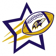 Baltimore Ravens Football Goal Star logo heat sticker