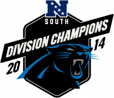 Carolina Panthers 2014 Champion Logo heat sticker