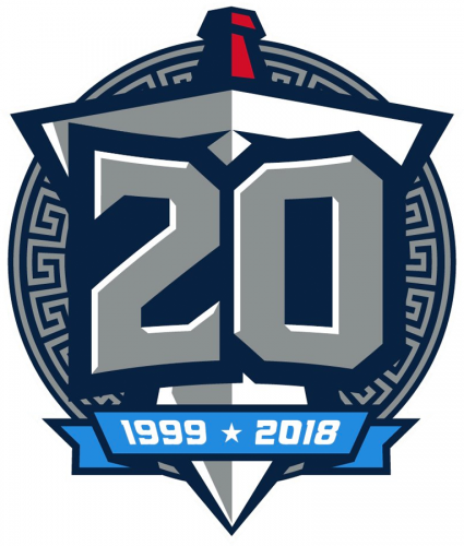 Tennessee Titans 2018 Anniversary Logo heat sticker