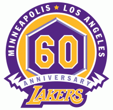 Los Angeles Lakers 2007-2008 Anniversary Logo heat sticker