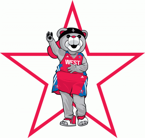 NBA All-Star Game 2012-2013 Mascot Logo heat sticker