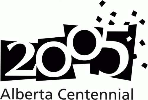 Calgary Stampeders 2005 Anniversary Logo heat sticker