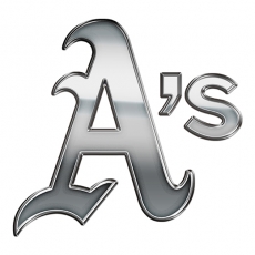 Oakland Athletics Silver Logo custom vinyl decal