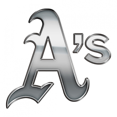 Oakland Athletics Silver Logo heat sticker