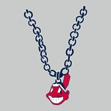 Cleveland Indians Necklace logo heat sticker