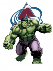 Colorado Avalanche Hulk Logo heat sticker