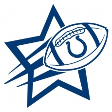 Indianapolis Colts Football Goal Star logo heat sticker