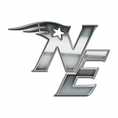 New England Patriots Silver Logo heat sticker