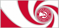 007 Atlanta Hawks logo heat sticker