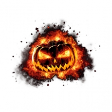 Halloween Logo 65 heat sticker