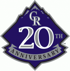 Colorado Rockies 2013 Anniversary Logo heat sticker