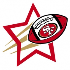 San Francisco 49ers Football Goal Star logo heat sticker
