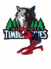 Minnesota Timberwolves Spider Man Logo custom vinyl decal