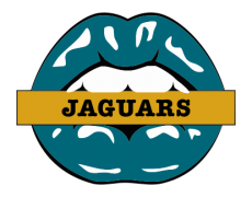 Jacksonville Jaguars Lips Logo heat sticker