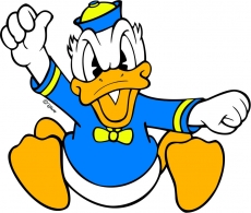 Donald Duck Logo 20 custom vinyl decal
