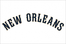 New Orleans Pelicans 2013-2014 Pres Wordmark Logo heat sticker