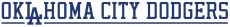 Oklahoma City Dodgers 2015-Pres Wordmark Logo 4 heat sticker