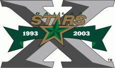 Dallas Stars 2002 03 Anniversary Logo heat sticker