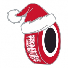 Carolina Hurricanes Hockey ball Christmas hat logo heat sticker